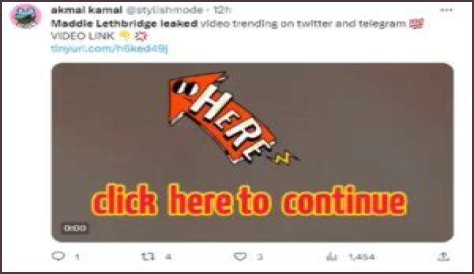 Maddie Lethbridge Leaked Video Viral On Twitter